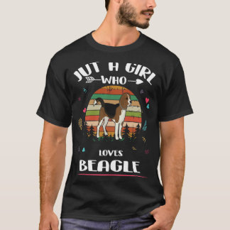 109 Bara en flicka som Kärlek Beagle T Shirt