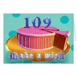 109 Djurhälsointyg Rosa Cake rand Hälsningskort