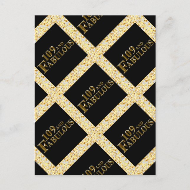 109 Födelsedag  Vykort (Framsida)