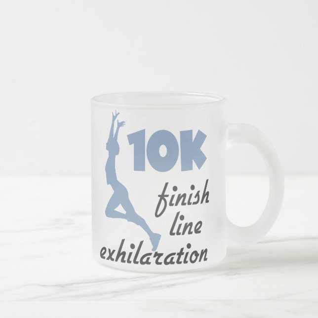 10 000 blå Avsluta rad Frostad Glasmugg (Höger)