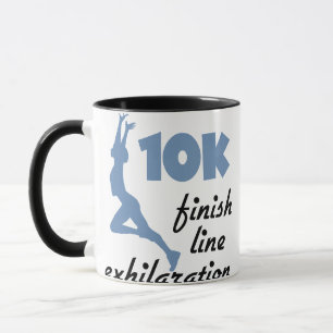 10 000 blå Avsluta rad Mugg