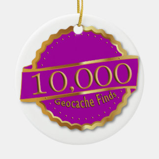 10 000 GEOCACHING FINNS 10 000 TILLDELNING JULGRANSPRYDNAD KERAMIK