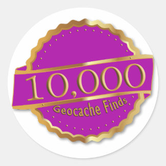 10 000 GEOCACHING FINNS 10 000 TILLDELNING RUNT KLISTERMÄRKE