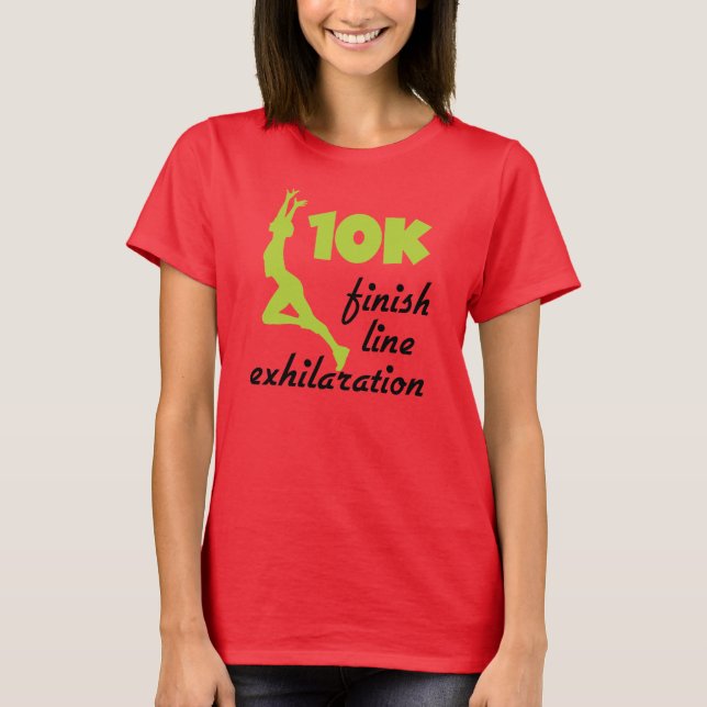 10 000 Grönt Avslutar rad T-shirt (Framsida)