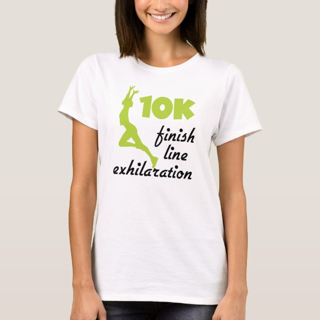 10 000 Grönt Avslutar rad T Shirt (Framsida)