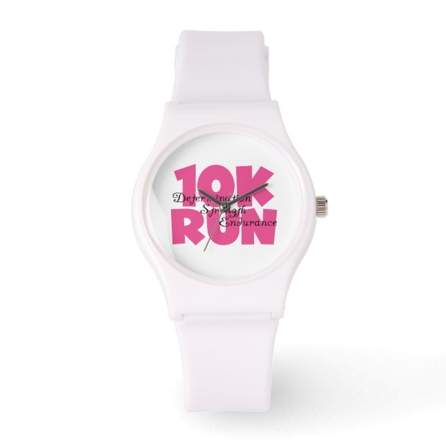 10 000 Springa Rosa-sport som körs Armbandsur (Framsida)
