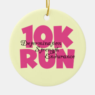 10 000 Springa Rosa-sport som körs Julgransprydnad Keramik