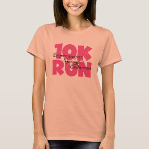 10 000 Springa Rosa-sport som körs Tee