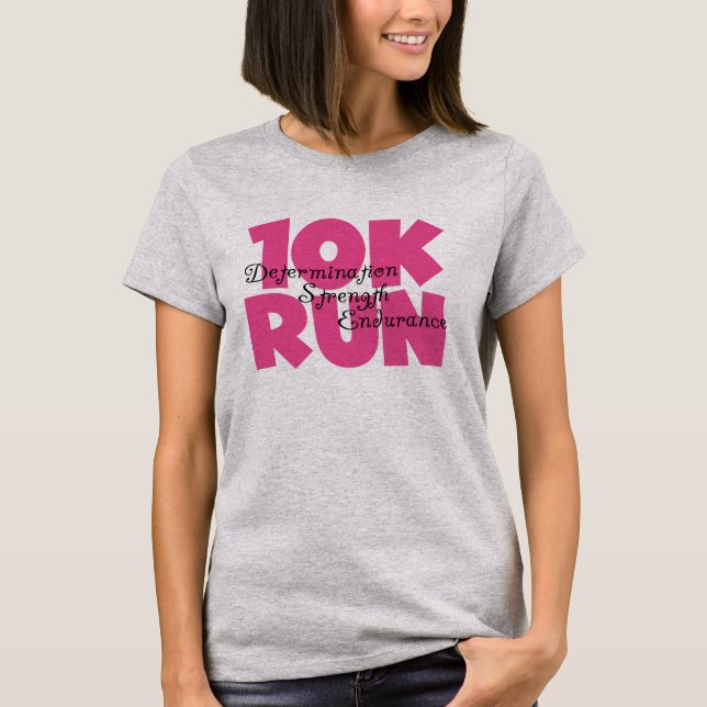 10 000 Springa Rosa T-shirt (Framsida)