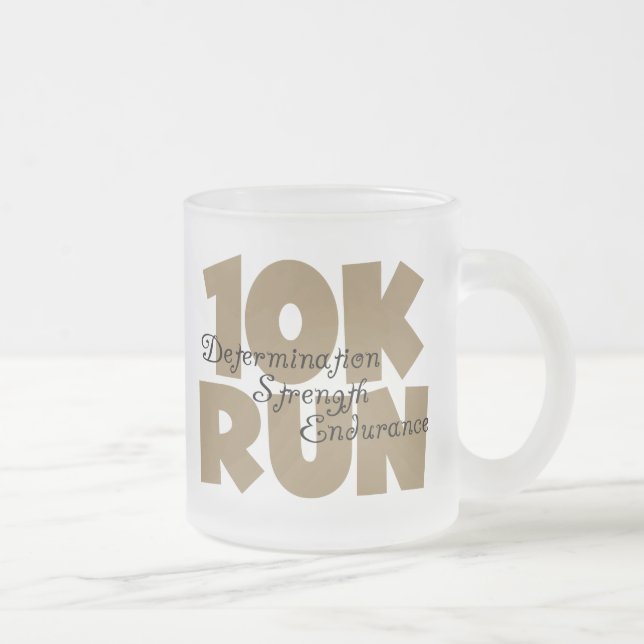 10 000 Springa Tan-idrotter körs Frostad Glasmugg (Höger)