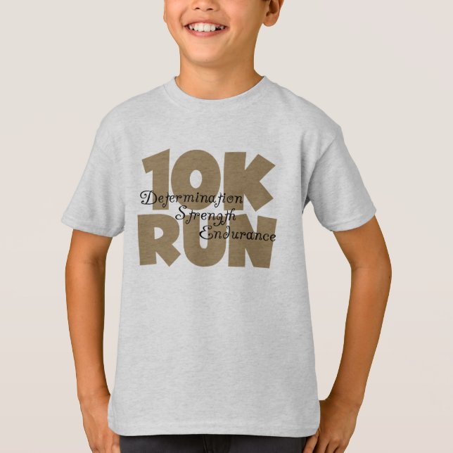 10 000 Springa Tan-idrotter körs Tee (Framsida)