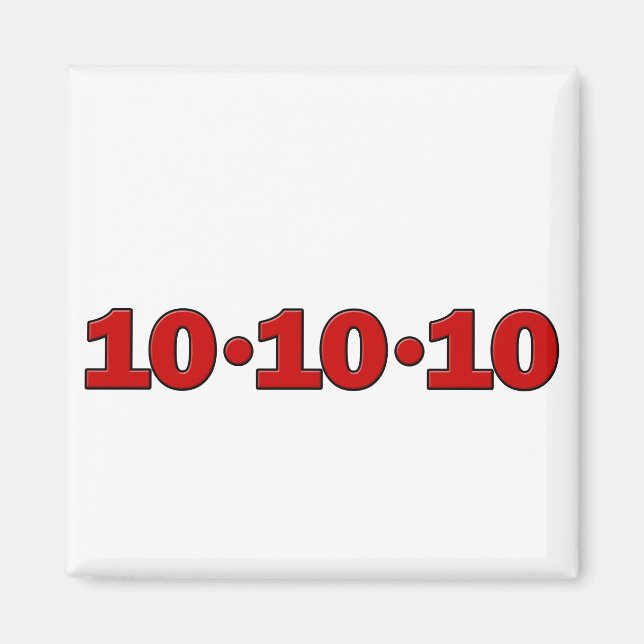 10-10-10: 10 oktober 2010 magnet (Framsidan)