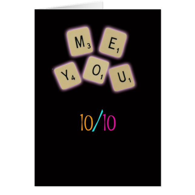 10/10 HÄLSNINGSKORT (Framsidan)