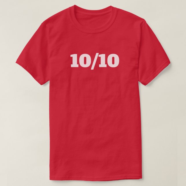 10/10 T SHIRT (Design framsida)