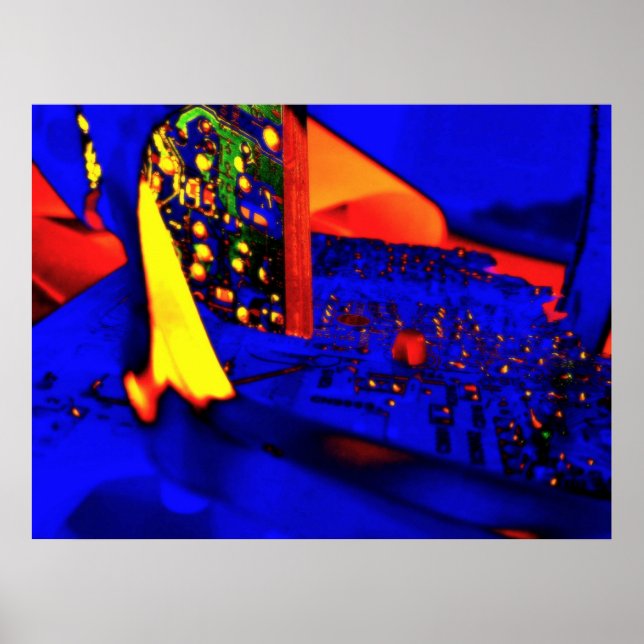 10^23 Röd blå Poster (Framsidan)