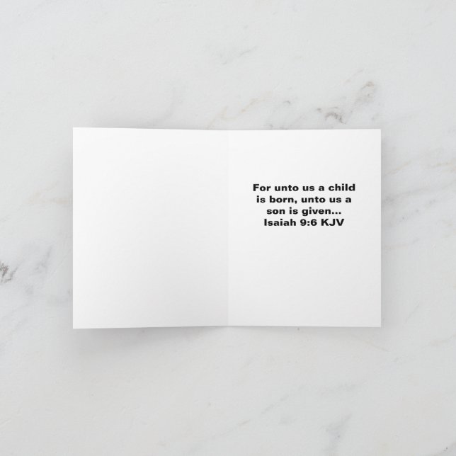  10,2 cm x 14,2 cm Faltad Julhälsning Kort (Inuti)