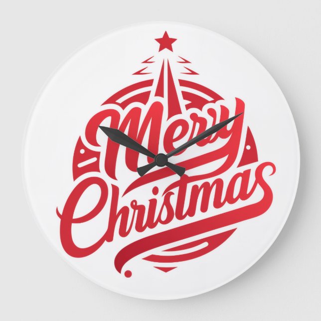 10.75" Round Acrylic Wall Clock Stor Klocka (Framsida)