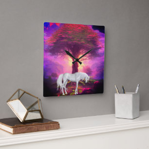 10,75-tums fyrkantig krylväggslås fyrkantig klocka