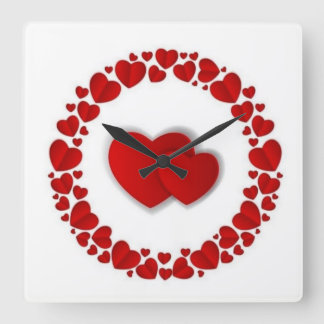 10,75-tums fyrkantig krylväggslås fyrkantig klocka