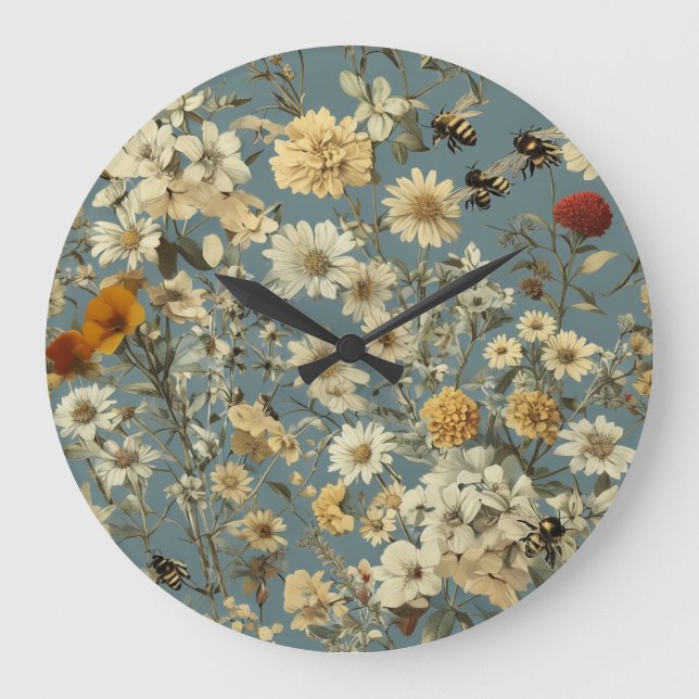 10,75-tums rund akrylväggslås stor klocka (Framsida)