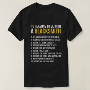 10 anledningar till att vara med en Blacksmith-fun T Shirt