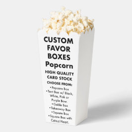 10-Anpassningsbars Personlig Popcorn-favoritrutor Presentaskar