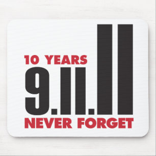 10 år årsdag September 11th Mousepad Musmatta