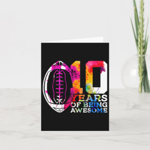 10 år av Fantastisk-fotboll 10:e födelsedagen Kort