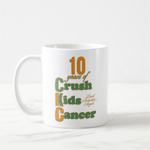 10 år av fruktdryck lurar cancermuggen kaffemugg