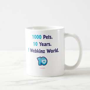 10 år av Webkinz statistik Kaffemugg