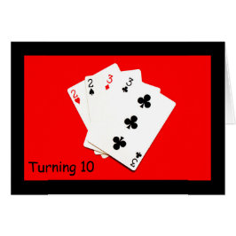 10 är en stor affär! hälsningskort