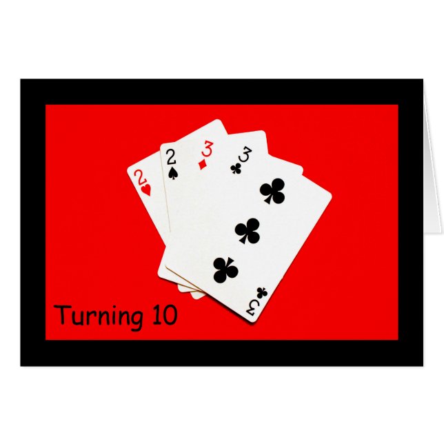 10 är en stor affär! hälsningskort (Framsidan Horizontal)