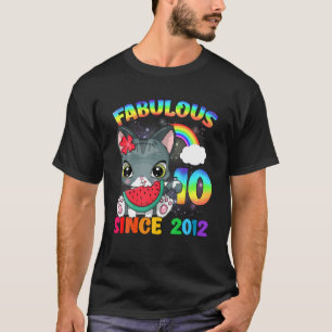 10 år gammal 10:e födelsedagstidningen Cute Girl F T Shirt