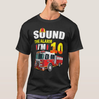 10 år gammal Det är min 10:e födelsedagseldsvåda L T Shirt