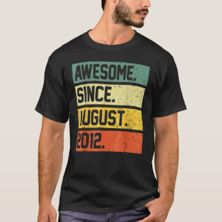 10 år gammal Fantastisk sedan augusti 2012 10:e fö T Shirt