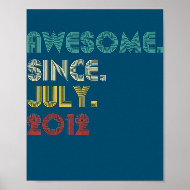 10 år gammal fjol Fantastisk sedan juli 2012 10 Poster (Framsidan)