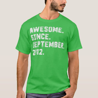 10 år gammal gåva Fantastisk sedan september 2012  T Shirt