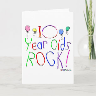 10 år gammal Sten! Kort för hälsning