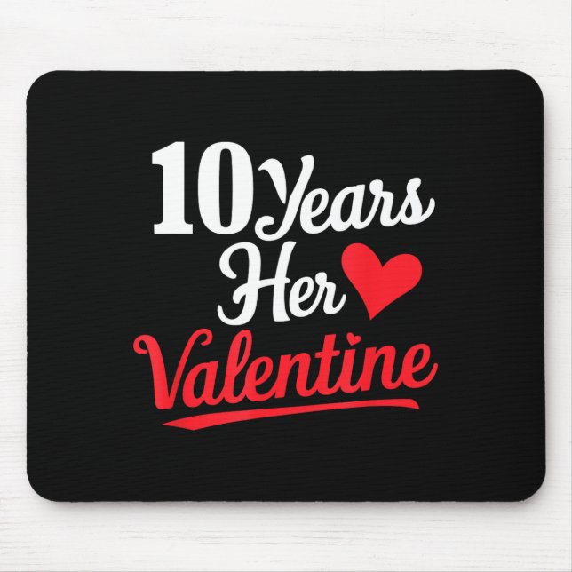 10 år hennes valentin _ årsjubileum par valen musmatta (Framsidan)