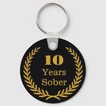 10 år Sober, Personalizable Sobriety Keepsak