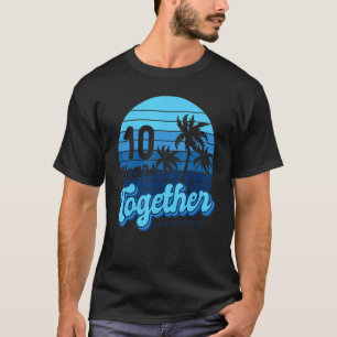10 år tillsammans kryssande Par 10:e århundradet T Shirt