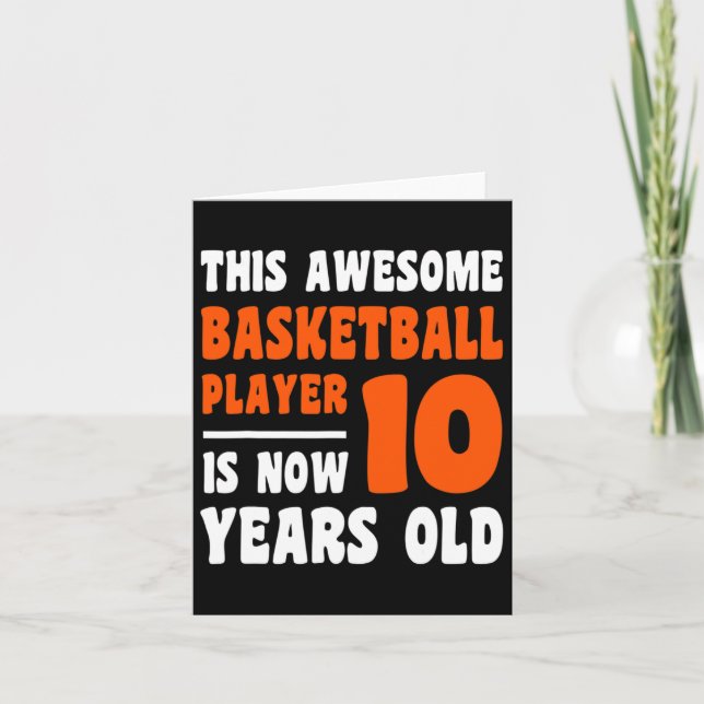 10-årig 10-dagars bysketbyll i Lycklig 10:e Bi Kort (Framsida)
