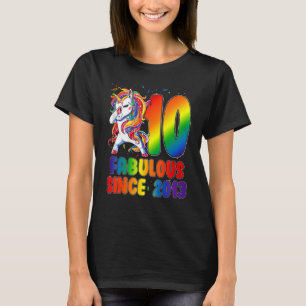 10-årig barnvagn sedan 2013 10:e födelsedagen t shirt