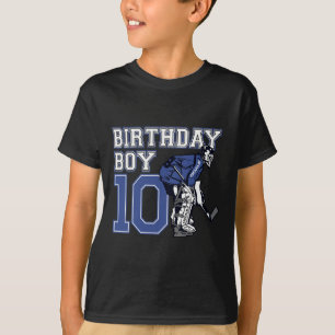 10-årig ishockey Goalie-årsjubileum 10:e födelseda T Shirt