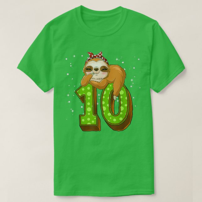 10-årig sång 10:e födelsedagstjudet Party Cute Sl T Shirt (Design framsida)