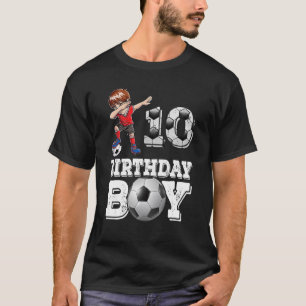 10-åriga Gåvor Dabbing Boy Player 10th b T Shirt