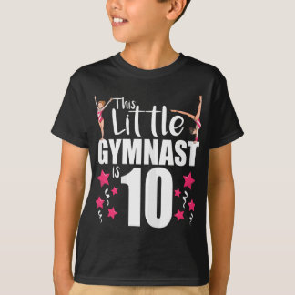 10-åriga Gymnast Birthday Tumbling Gymnastics 1 T Shirt