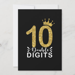 10-åriga presenter dubbla siffror flickor krona inbjudningar