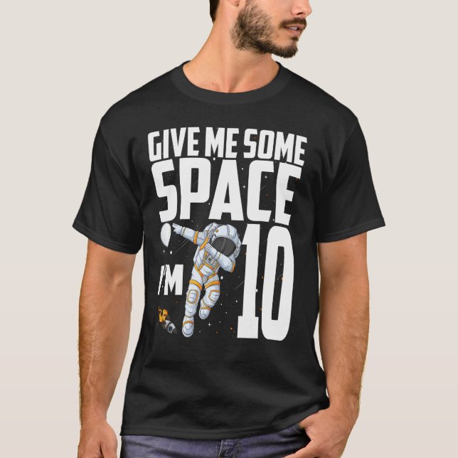 10-åriga Rymden 10:e födelsedagen Astronaut Pl T Shirt (Framsida)