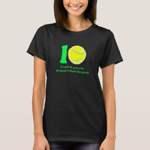 10-åriga tennis Player 2012 10-årsdagen T Shirt